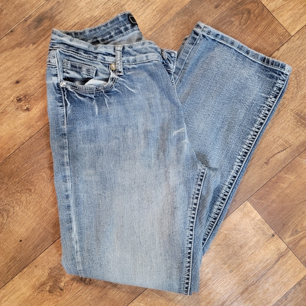 Cato Distressed Jeans with Rhinestones